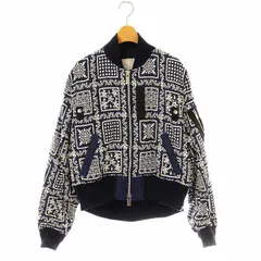 サカイ sacai ジャケット ジャンパー ブルゾン フルジップ アウター 2 Sacai サカイ 22AW 22-06182 Technical Jersey Zip Up Blouson