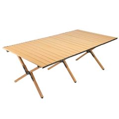 FIELDOOR ウッドロールテーブル 幅 120cm×70cm GWセール中‼︎ - メルカリ