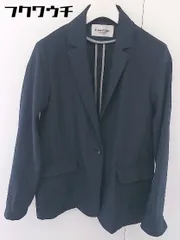 ◇ le coeur blanc ルクールブラン 1B シングル 長袖 テーラード ジャケット サイズ38 ネイビー系 レディース  【中古】 【1110200009358】のサムネイル