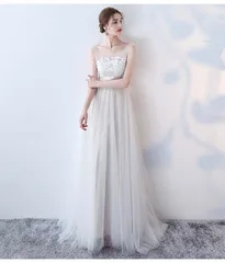 ウエディングドレス 二次会 前撮り 大きいサイズ 結婚式/二次会ドレス 海外挙式 ウェディングドレス ライトドレス ファスナー 花嫁ドレス ロングドレス 後撮り 結婚式 スレンダードレス ノースリーブ ボートネック ビーチフォート