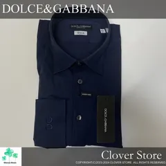最終価格！  【新品 未使用  Nランク】 DOLCE&GABBANA ドルチェ＆ガッバーナ シャツ 16.5 42 L～LLサイズ ダークネイビー  長袖