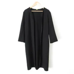 【Deuxieme Classe】MUSE ノーカラーコート 春秋　黒 日本製 2025年最新】ドゥーズィエムクラス ノーカラー コートの人気
