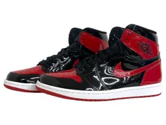 NIKE (ナイキ) AIR JORDAN 1 RETRO HIGH OG Patent Bred 555088-063 パテントブレッド 27.5cm US9.5 レッド メンズ/004