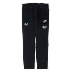 新品 HYSTERIC GLAMOUR ヒステリックグラマー MINEDENIM パッチ ストレッチ スキニー デニムパンツ F.Black STR 5pocket OWS 22AW ブラック 35 日本製 ジーンズ コラボ