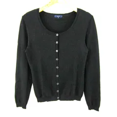 ロペ カーディガン 長袖 ウール混 ストレッチ ブランド トップス 黒 レディース Mサイズ ブラック ROPE' 【中古】