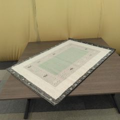【中古】 ラグ カーペット ベルギー製 ウィルトン織 幅133 奥行195cm