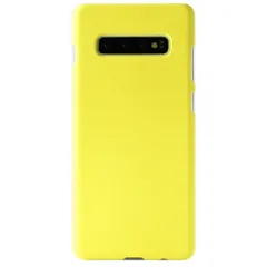 Galaxy S10 ケース SC-03L SCV41 ギャラクシーs10 耐衝撃 シンプル さらさら ハード ケース 【Color】 イエローのサムネイル