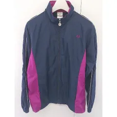 ◇ IGNIO イグニオ 刺繍ロゴ 長袖 ジャケット サイズM ネイビー ピンク レディース  【中古】 【1204180000808】