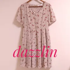 【美品】dazzlin ダズリン 花柄ミニワンピース シフォン M