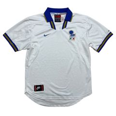 NIKE イタリア 96 アウェイ S/S シャツ M F6-12-05-CRM ナイキ　 SOCCER GAMESHIRT UNIFORM