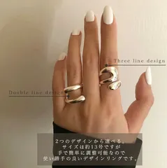 新品 リング シルバー レディース 韓国風 重ね付け風 2連 / 3連 ダブルライン / トリプルライン　アクセサリー