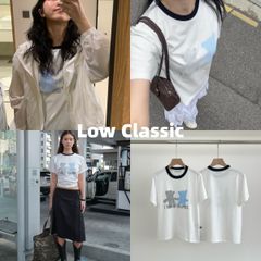 新品 韓国 LOW CLASSIC ロウ クラシック 大人気 I LOVE SECRET T-SHIR  人気 半袖 Tシャツ Y2K 人気 春夏 かわいい おしゃれ レディース