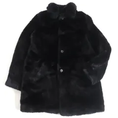 美品□17AW Supreme×HYSTERIC GLAMOUR シュプリーム ヒステリックグラマー Fuck You Faux Fur Coat フェイクファーコート 黒 S 正規品　t10-st30316-623