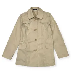 Leilian レリアン ハーフ丈 トレンチコート 9/アイボリー レディース