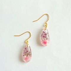 Sale☆ No.24 ハンドメイド ドライフラワー ピアス