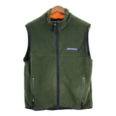 POLO JEANS ポロジーンズ フリースベスト ラルフローレン ワンポイントロゴ グリーン (メンズ M) 中古 古着 R7571