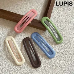ヘアピン パッチンピン ヘアアクセサリー シンプル オーバル マットカラー 前髪 ヘアアレンジ ルピス LUPIS v2032