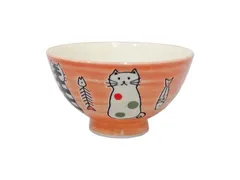 新品 田中箸店 おとぼけ猫 茶椀 ピンク 美濃焼 電子レンジ対応 食洗機対応 日本製 猫柄 可愛い シンプル デザイン キッチン ダイニング 和食器 プレゼント ギフト おしゃれ 猫食器 猫モチーフ 猫グッズ ネコ 茶碗 インテリア コレクション