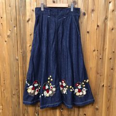 MUVEIL】 フラワー刺繍スカート - メルカリ