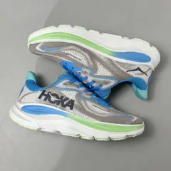 ホカオネオネ HOKA ONE ONE CLIFTON 10 ホカ エム クリフトン 10 軽量 ロートップ アウトドア トレイル ランニングシューズ グレー+ブルーです スニーカー 送料無料