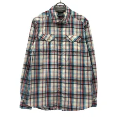 MILLET ミレー チェック柄 長袖 シャツ L アウトドア メンズ 古着