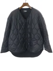 THE RERACS ザ リラクス Edition別注 18AW キルティングノーカラージャケット ブラック 46のサムネイル