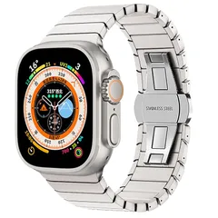 【新品】 [BELTIES] アップルウォッチバンド AppleWatch用 42mm（Series 1 / 2 / 3） 44mm 45mm 46mm 49mm ステンレス ステンレススチールバンブーバンド アップルウォッチ10 ウルトラ ウルトラ2 S 1