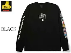 ★希少品 ハフ【HUF】× KODAK INNER VISION LONG SLEEVE ロンT 長袖 ロングスリーブ ブラック L~XLサイズ 送料無料 22083