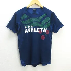 z■アスレタ/ATHLETA プリントTシャツ フットサル【M】紺/men's/14【中古】