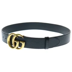 GUCCI (グッチ) GGマーモント ベルト ブラック レザー 406831