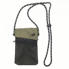 【超美品】ニューバランス サコッシュ 黒×カーキ ポケット付 ポーチゴルフ New Balance