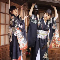 YT70 山鳥 着物 浴衣 花柄 兵児帯 セット かわいい 夏