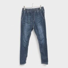 【美品】【Denifits】『デ二フィッツ』[デニム風ボトムス] ウエストゴム ストレッチ素材 スキニーデニム (M) 商品A2365 管理C