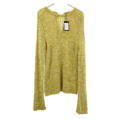 未使用 ミュラーオブヨシオクボ ウールブレンド ニット デザインカットソー 38 イエロー系 muller of yoshiokubo レディース 【中古】  【230925】