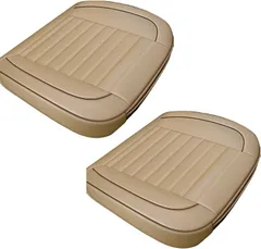 TIGRE BLANC 互換品 シートカバー カーシート ドライビングシート 車用シート 座面 クッション 座席カバー 運転席 助手席 軽自動車 普通車 内装 汎用(ベージュ)