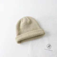 美品 2024 キジマタカユキ KIJIMA TAKAYUKI KNIT DECK CAP/ベージュ ニットデッキャップ ウール アクリル 畦編み 帽子【2400014216523】のサムネイル