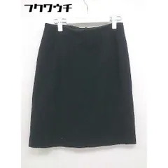 ◇ NOLLEY'S ノーリーズ バックジップ スリット 膝丈 台形 スカート サイズ40 ブラック レディース 【中古】 【1104260011000】