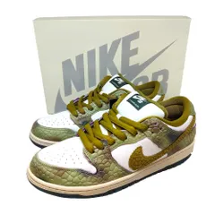 NIKE ナイキ SB×Alexis Sablone Dunk Low Pro White and Pacific Moss スニーカー HJ3386-300 28 モスグリーン系