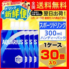 夏季限定生産　アクエリアス ハンディ―パック300g30個1ケース/冷凍可能/103268C1
