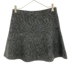 セオリー ミニ丈 ニット フレアスカート S グレー theory レディース