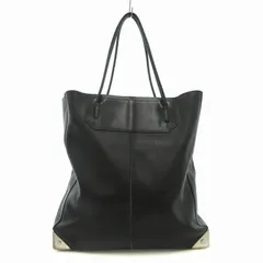 アレキサンダーワン ALEXANDER WANG PRISMA レザートートバッグ ハンドバッグ メタル金具 ミニポーチ付き 黒 ブラック /FT 1009のサムネイル