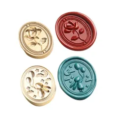 【新着商品】スタンプ シーリングワックス 交換真鍮ヘッド ワックスシールスタンプヘッド 封蝋 ワックスシールスタンプ エンボススタンプヘッド 直径8mmハンドルに適応 取り外し可能 ヘッド 封筒 祝福 祝い シーリングスタンプ 招待状 結婚式 手紙 Qosea