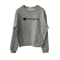 Champion ロゴスウェット トレーナー S グレー チャンピオン リバースウィーブ スウェットカットソー 古着卸 アメリカ仕入 a709-5022