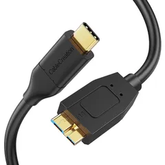 micro b type c,CableCreation Micro USB 3.1 Type C ケーブルUSB C to USB 3.1 GEN2 Micro-B (10G) ブラック 1.2m 0
