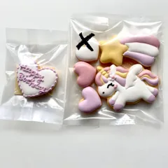 着色料不使用 ユニコーンのアイシングクッキーセット