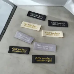 刺繍タグ 小さな幸せ 合計20枚