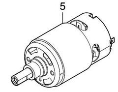 マキタ makita 40Vmax 充電式 ブロワ UB002GZ 用 直流 モータ 629D06-9 部品 修理 パーツ ブロワ― ブロア 吹飛 大工 建築 造作 モーターのサムネイル