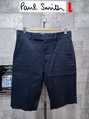 ポールスミス ストレッチ チノ ハーフパンツ ネイビー L メンズ PAUL SMITH ショーツ