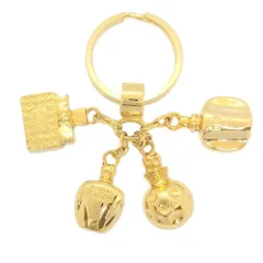 美品　ディオール　香水ボトルモチーフ ゴールドキーホルダー　小物 クリスチャンディオール Christian Dior 香水ボトルモチーフ