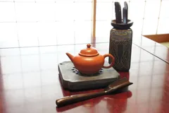 Round bottom purple clay teapot 紫砂壺 中国茶器 茶道具 泡茶 茶壺 茶杯 ティーポット 急須